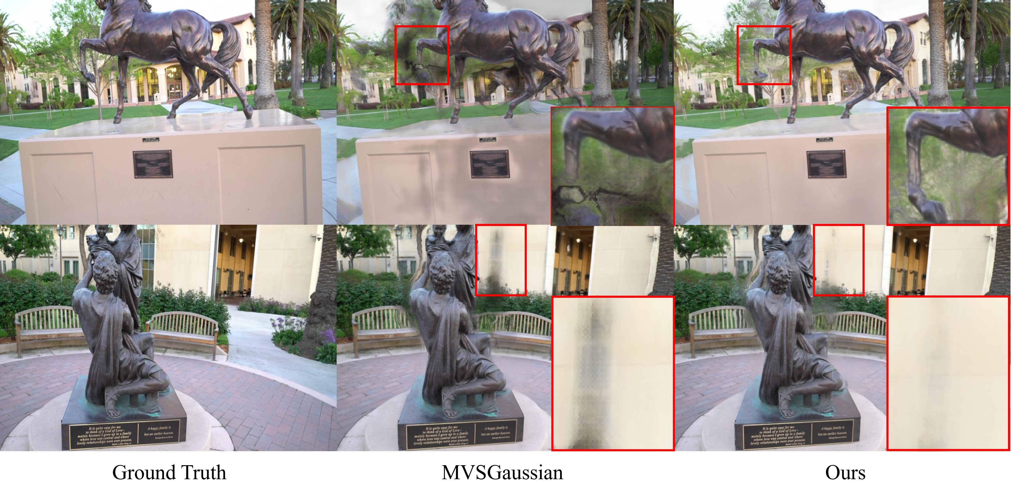 Synthesized images on Tanks and Temples